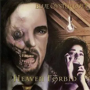 Blue Oyster Cult's Heaven Forbid album cover, the album that features the song Harvest Moon.